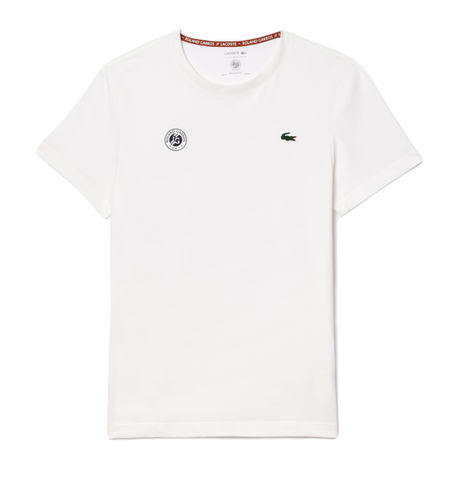 Теннисная футболка Lacoste Ultra-Dry Sport Roland Garros Edition Tennis T-Shirt - white