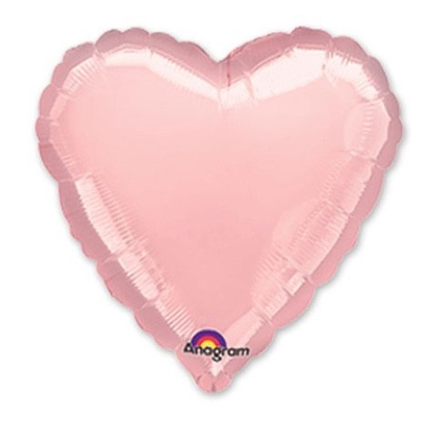 Сердце Пастель, Розовый (46 см)