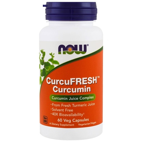 Now Foods, Куркумин CurcuFresh, 60 растительных капсул