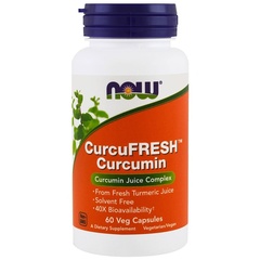 Now Foods, Куркумин CurcuFresh, 60 растительных капсул