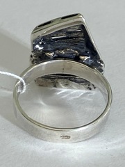Агат Ф (кольцо из серебра )