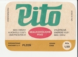 K15238 ЧССР Чехословакия Пивная этикетка PITO