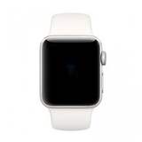 Силиконовый эластичный ремешок без застежек 38 мм / 40 мм / 41 мм для Apple Watch (размер - 147 мм) (Белый)