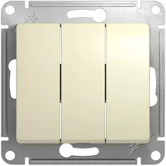 ВЫКЛ.3-кл ,  сх.1+1+1, 10АХ, механизм, БЕЖЕВЫЙ  GSL000231