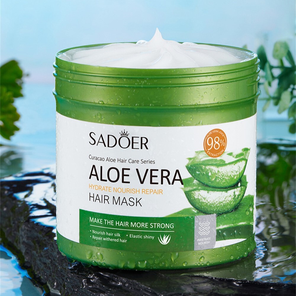 Увлажняющая маска для волос с алоэ Sadoer Aloe Vera Hair Mask