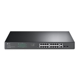 TP-Link 16-портовый 10G Smart коммутатор, 12 портов 10G Base-T, 4 слота 10G SFP+, Статическая маршрутизация, VLAN, SNMP, RMON, 1U 19-дюймовый