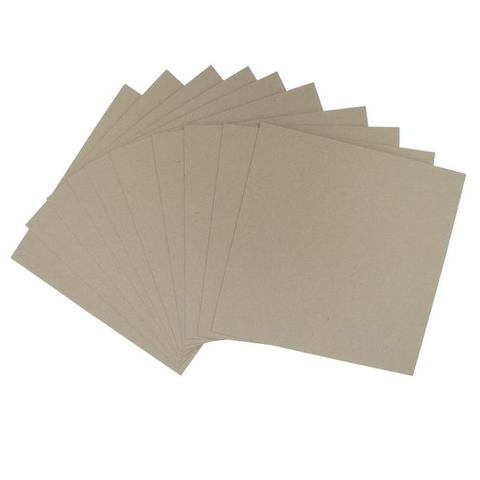 Переплетный картон для творчества (набор 10 листов) 10х15 см, толщина 0,7 мм, (серый)