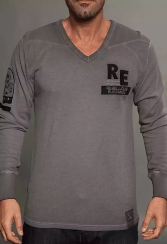Rebel Spirit | Пуловер мужской RTH121418 перед на модели