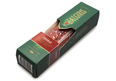 Колбаса сырокопченая "Говяжья" Zalgiris, 140г