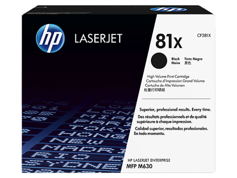 Оригинальный картридж HP CF281X (№81X), чёрный