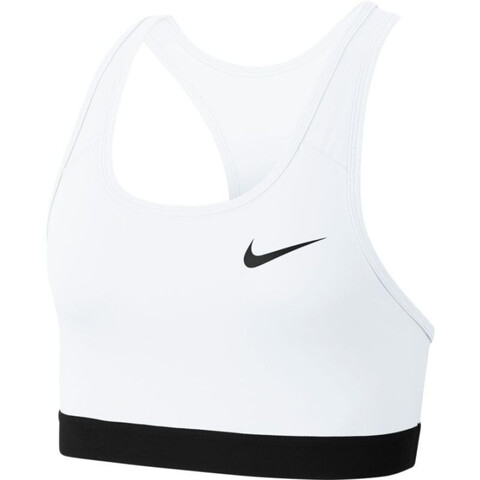 Бюстгальтер спортивный Nike Dri-Fit Swoosh Band Bra Non Pad - white/black/black