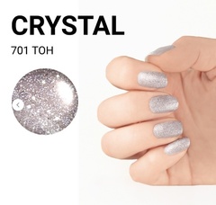 JEANMISHEL CRYSTAL 701 Лак для ногтей с блестками 3D эффект голографии  12мл