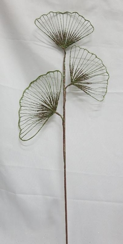 Веточка гинго 71см ChristmasDeLuxe premium collection оливковая