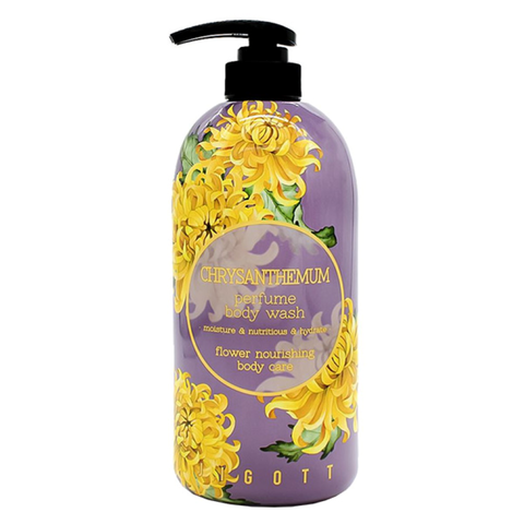 Jigott Chrysanthemum Perfume Body Wash Гель для душа парфюмированный с экстрактом хризантемы