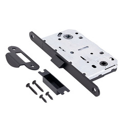 Замок с пластиковой защелкой Code Deco 5300-Р-WC-BLM под завертку матовый черный