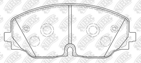 Колодки NiBK PN33006