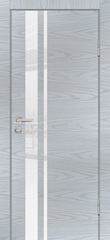 Дверь P-16 / Цвет Дуб скай серый / белоснежный лакобель / Двери PROFILO PORTE