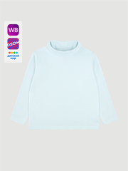 Лонгслив с высоким воротом Mjölk White Blue