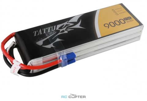 АКБ Gens Ace TATTU 9000mAh 22.2V 25C 6S1P Lipo Battery Pack EC5
