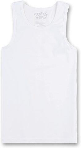 Белая майка Sanetta для мальчика