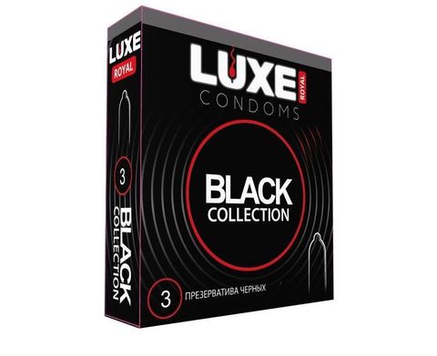 Черные презервативы LUXE 