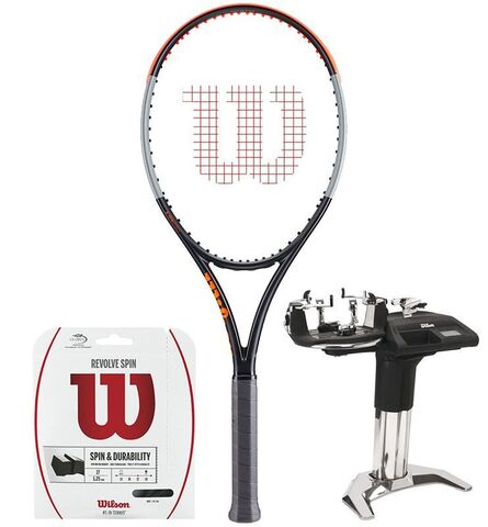 Ракетка теннисная Wilson Burn 100ULS V4.0 + струны + натяжка