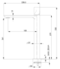 Remer EG512LXLNP Смеситель для раковины Edge EG512LXLNP, никель брашированный, шт