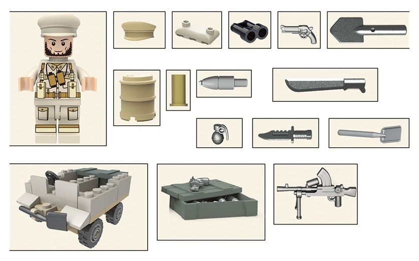 Минифигурки Военных Британская Армия Северо Африканская компания серия 152