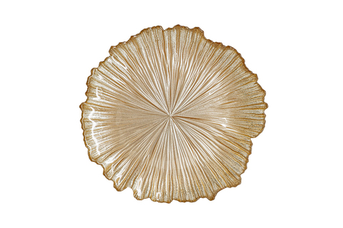 Тарелка закусочная 21см Anna Lafarg Ray золотистая