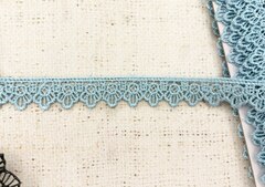Кружево плетеное, ш. 1,8 см, голубой