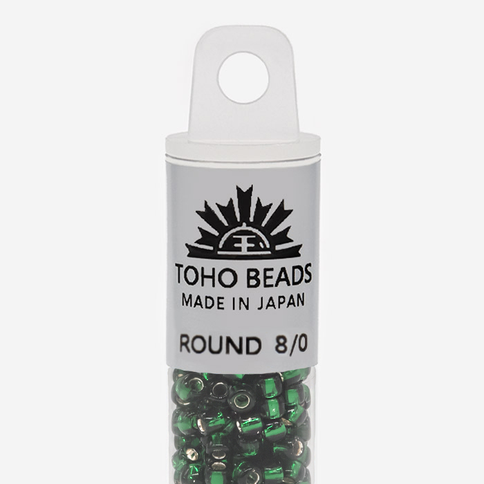 Японский бисер TOHO Round 8/0 (№36), с внутренним серебрением, прозрачный