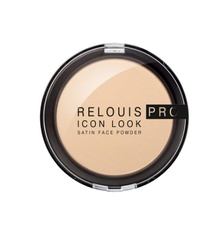 RELOUIS Пудра компактная PRO IconLookSatinFacePowder т.01 натуральный бежевый