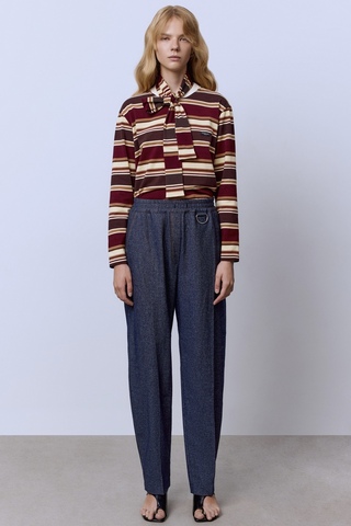 Брюки из шерстяного денима