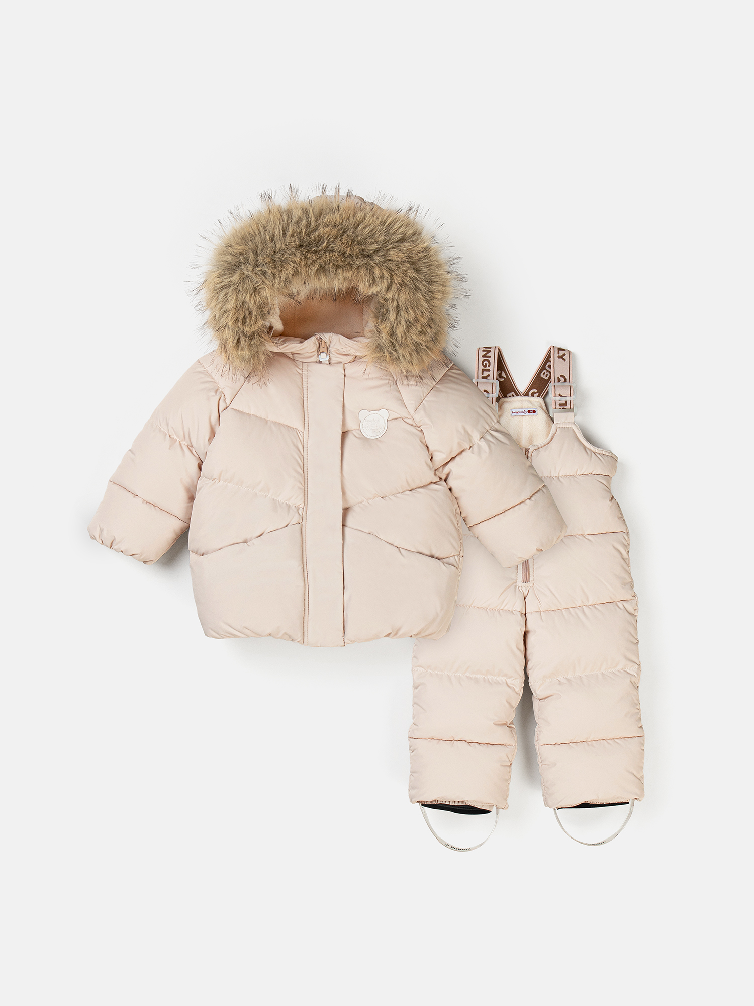 костюм зимний на пуху "тофу" 0+  по акции