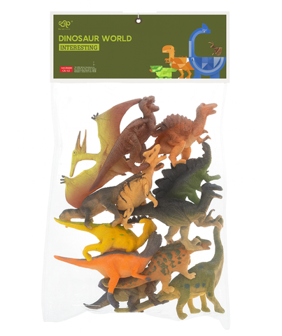 Набор динозавров в пакете 32*22 12 в уп
