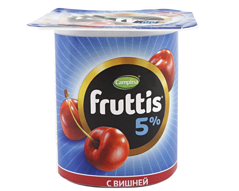 Йогуртный продукт Фруттис 5% 115г вишня черника, шт