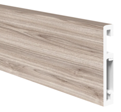 Напольный плинтус ПВХ Foresta Grace Орех Пекан сливочный стронг FG 029 2000х70х13 мм