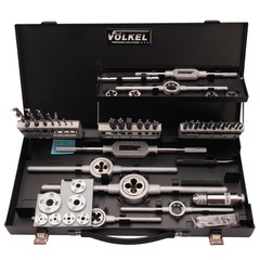 Набор метчиков и плашек M3 -M12 HSSE-VAP 52пр Volkel 49150