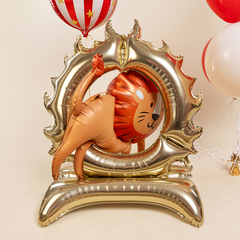 К Фигура на подставке, Цирк, Смелый лев, 44''/112 см, 1 шт. (В упаковке)