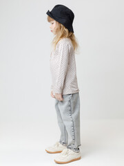 лонгслив  для девочки  КР 302855/бежевый 4002 Н084 к609