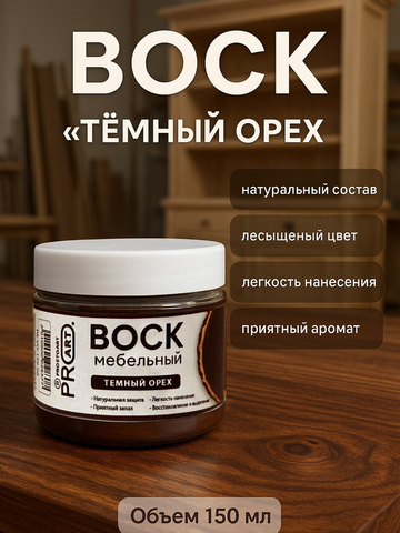 Воск мебельный, Темный орех, ProArt