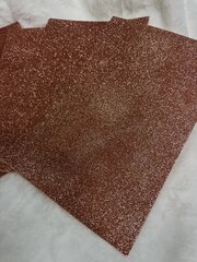 Фоамиран глиттерный 2 мм, А4, цвет - бронзовый - 5 штук