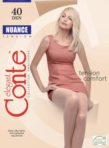 Колготки женские Nuance 40 Den, разм.5, Mocca conte