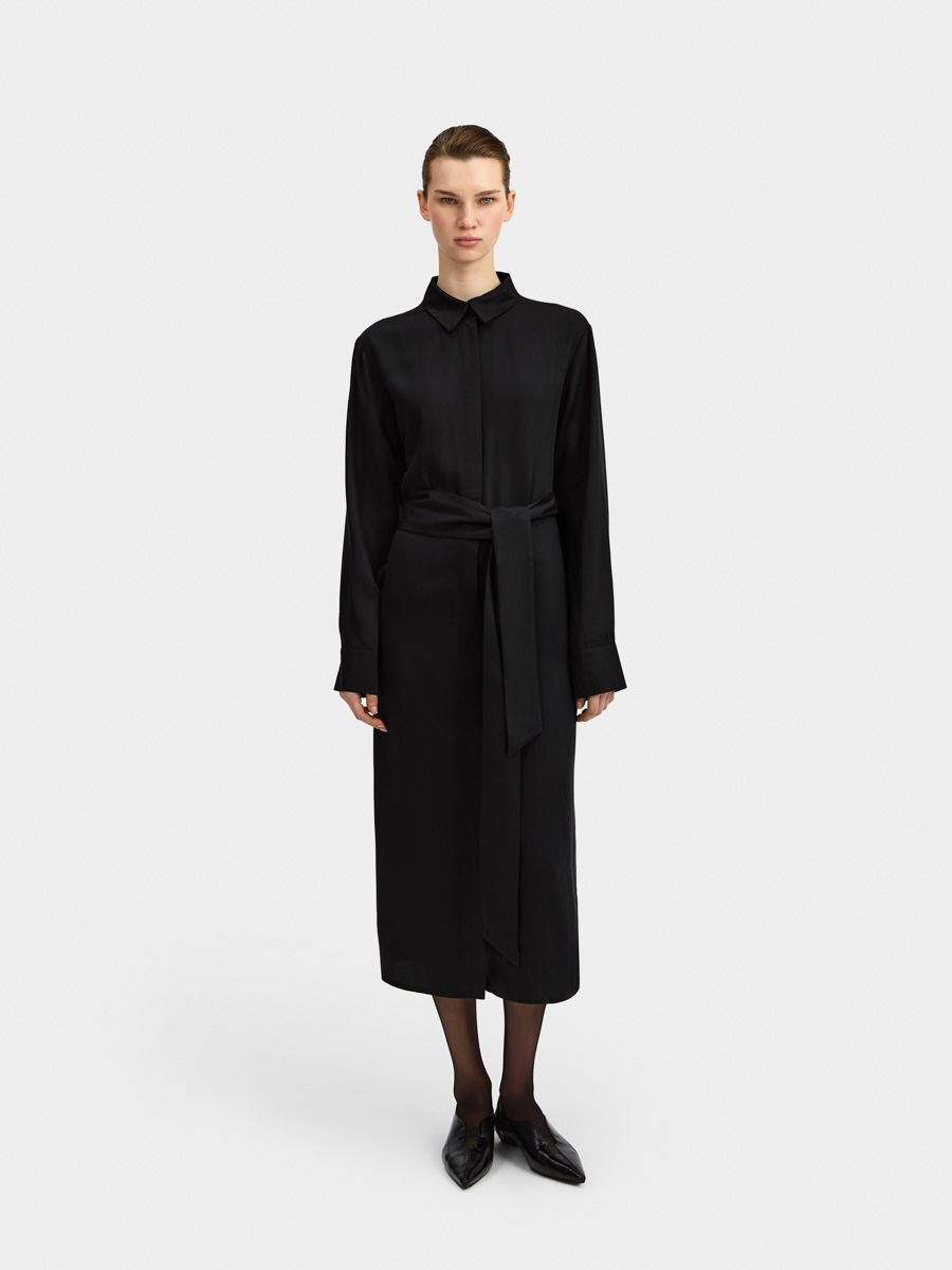 

Платье Мэлони с завязками, Черный