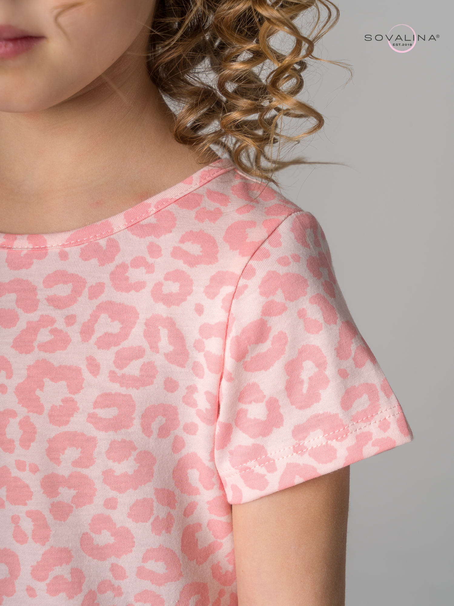 Платье Лето лео персик