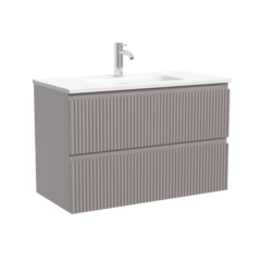 Sancos SNR80/39SM Тумба подвесная SANCOS Snob R 790х390х500, c двумя ящиками оснащенными доводчиками, Doha Soft, арт.SNR80/39SM фото