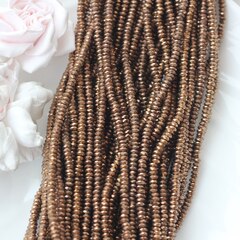 Гематин гематит, граненый рондель, 5*2 мм, шоколад, 1 нить, ГМ057