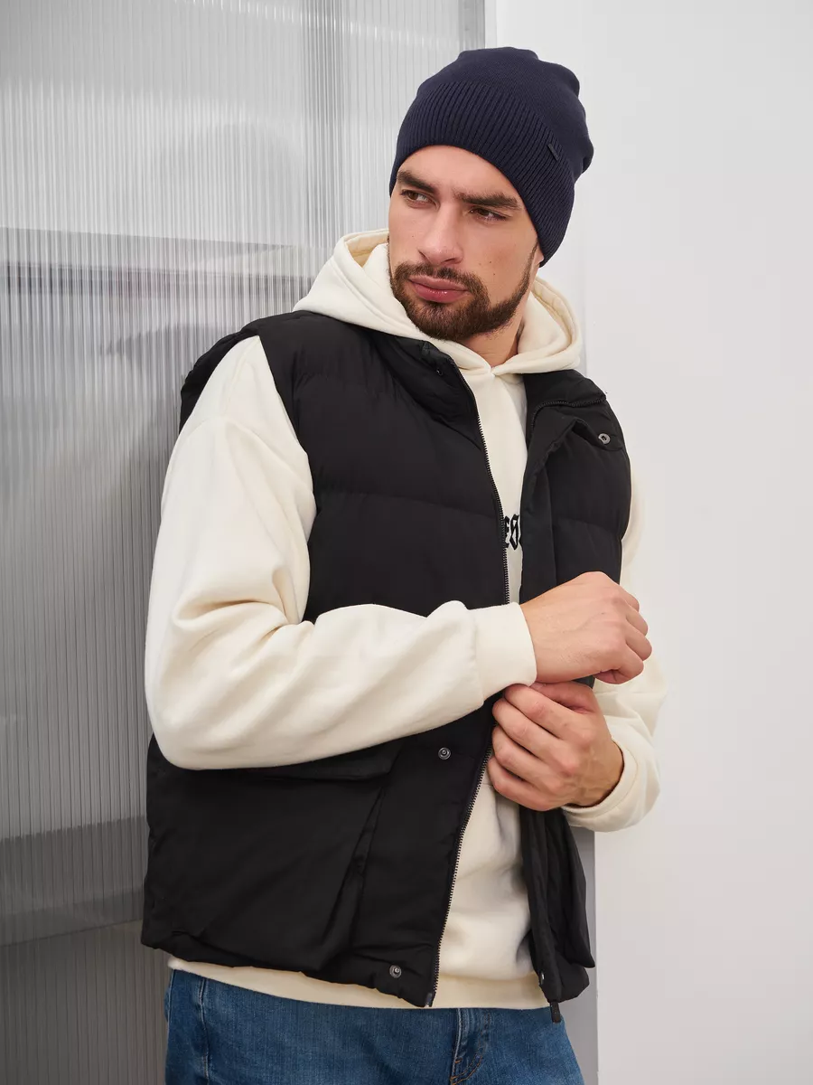 Шапка бини зимняя весенняя с флисом