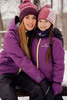Женский утеплённый прогулочный лыжный костюм Nordski Motion Purple/Black