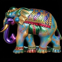 Силиконовый молд № 323 Слон большой левый